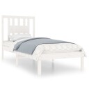 vidaXL Sengeramme hvit heltre 90x190 cm 3FT Single
