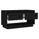 vidaXL TV-benk svart 74x34x40 cm heltre furu