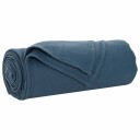 vidaXL Kastepledd 24 pcs Marineblå 170 x 130 cm Fleece