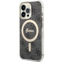 Guess Iphone 13 Pro Deksel 4g Pattern Magsafe Svart