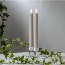 Star Trading Flamme Antikklys 2 pk LED Beige