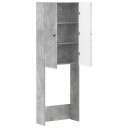 vidaXL Toalett skap EDE Betonggrå 66 x 25,5 x 190 cm Konstruert tre