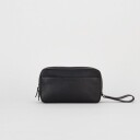TIGER OF SWEDEN Wes Wash bag Skinn toalettmappe Black