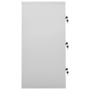 vidaXL Oppbevaringsskap lysegrå 90x45x92,5 cm stål