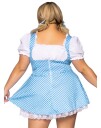 Blå Gingham Kjole, Plus