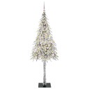  Juletre med 150 LED med stativ Hvit 150 cm PE og stål