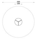 Karusell for lekeplasser Ø120cm