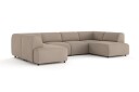 Torvasen 6 seters sofa med dobbeldivan i stoff   Greige