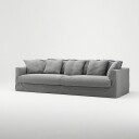 Decotique Le Grand Air 4 Seter Sofa Bomull Lysegrå