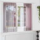  Voilegardiner med hemper 2 stk lilla 140x175 cm 8721158553089