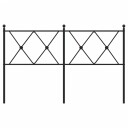  Sengegavl i metall svart 137 cm 8721012374188
