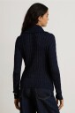 Lauren Ralph Lauren   Bluse Br Rayon Pltd Ctn Sweater Pullover   Blå