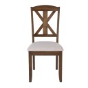 Stol HOME4YOU James mørk eik - brun
