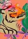 Vibrant Tiger Bloom Poster Plakat / 40x50cm