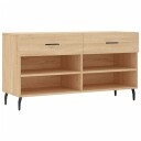 vidaXL Skoskap sonoma eik 102x35x55 cm konstruert tre
