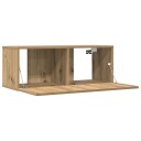  Veggmonterte TV-benker 2 stk artisan eik 80x30x30 cm 8721158443052