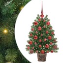  Kunstig juletre med 150 LED med stativ grønn 75 cm PE og PVC