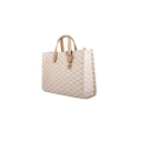 Michael Kors Cece Beige Crossbody Bag med Trykklås for Dame