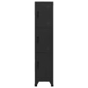 vidaXL Oppbevaringsskap svart 38x45x180 cm stål