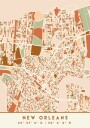 Black Maps Earth Tones 60 Poster Plakat / 100x150cm