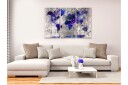 Bilde World Map Ink Blots 3 Parts 120x80 Artgeist sp. z o. o.