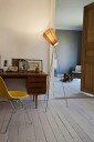 Oslo Wood Gulvlampe Stål/Beige