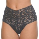 Hanky Panky Truser Signature Lace Retro Thong Grå nylon One Size Dame