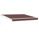  Manuell uttrekkbar markise brun 300x250 cm