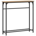 Konsollbord i Artisan Eik 75x19,5x75 cm Laget av Ingeniørtre og Stål