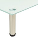 vidaXL TV-benk frostet 60x35x17 cm herdet glass