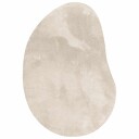 vidaXL Teppe HUARTE Beige 80 x 150 cm Polyester