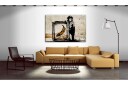 Bilde Inspired By Banksy Sepia 90x60 Artgeist sp. z o. o.
