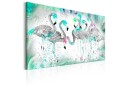 Tavle Turquoise Flamingoes 120X80 Artgeist sp. z o. o.