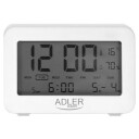 Adler AD 1196W Batteridrevet Vekkerklokke Hvit med Alarmfunksjon
