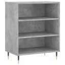 vidaXL Skjenk betonggrå 57x35x70 cm konstruert tre