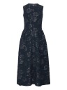 ROTATE Jacquard Midi Dress Kjole Mørkeblå 34