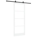 vidaXL Skyvedør med Hardware Set 'ORKDAL'Hvit Solid Tre & Glass