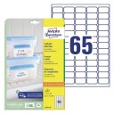 Avery Freezer Labels  Min. påføringstemperatur -20Oc Servicetemperatur fra -50Oc Til +70Oc  hvit 38,1 X 21,2 modell L7971-25