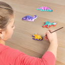 Ses Creative Støp & Mal Dinosaurer Glow-in-the-dark