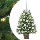  Kunstig juletre med 150 LED med stativ grønn 75 cm PE og PVC