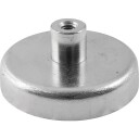 Ferrit Pottemagnet Ø50 Mm Med M6 Gevindbøsning 200N