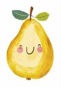 Smiling Yellow Pear Plakat Plakat / 30x40cm