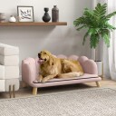 Northio Hundesofa Vaskbart Trekk Rosa