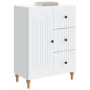  Serviesskap med skuff Hvit 66 x 34,5 x 90 cm Konstruert tre