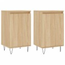 vidaXL Skjenker 2 stk sonoma eik 40x35x70 cm konstruert tre