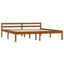 vidaXL Sengeramme honningbrun heltre furu 160x200 cm