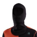 Aclima Men's WarmWool Hoodsweater with Zip Jet Black/Red Clay/North Atlantic Jet Black / Red Clay / North Atlantic S