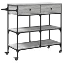  Kjøkkentralle grå sonoma 105x42x95 cm konstruert tre 842379