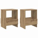 vidaXL Magasinreol 2 pcs Artisan Eik 35 x 30 x 45 cm