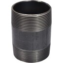 1/2" x 400 mm svart nippelrør